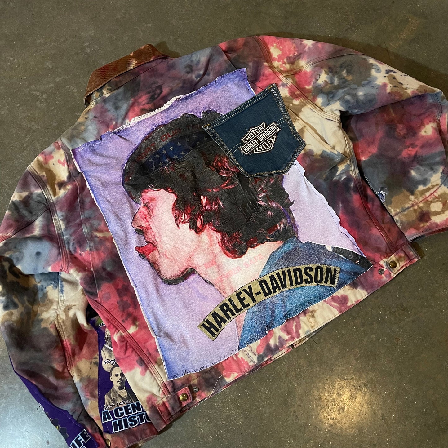 1OF1 BLACK HISTORY TIE DYE CARHARTT JACKET